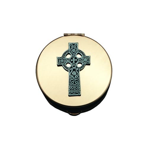 Stamped Pyx with Celtic Cross