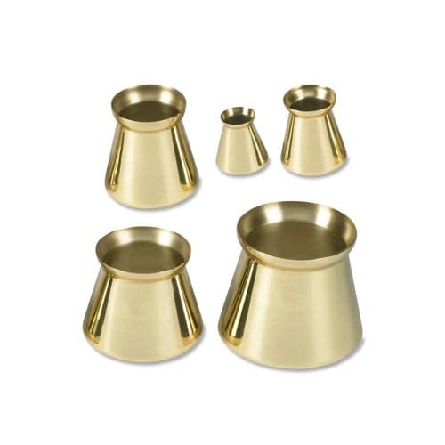 Brass Candle Followers Set