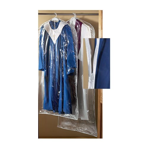 Large Deluxe Clear Vinyl Vestment Bag- 2 Pack