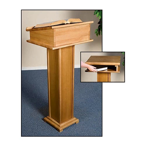 Lectern with Shelf