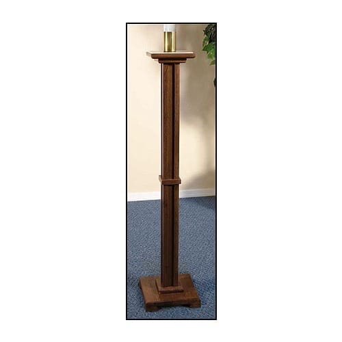 Walnut Finish Paschal Candleholder