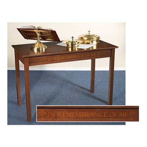 Remembrance Silk-Screened Communion Table