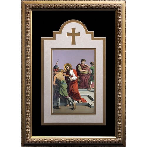 Stations of the Cross Framed Prints Set