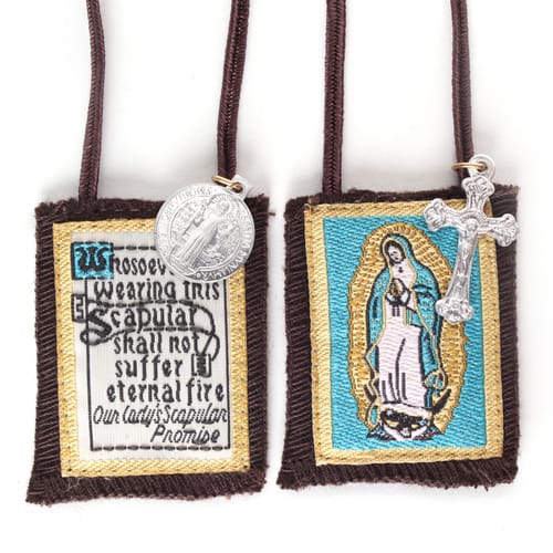 Our Lady of Guadalupe Scapular with short cord