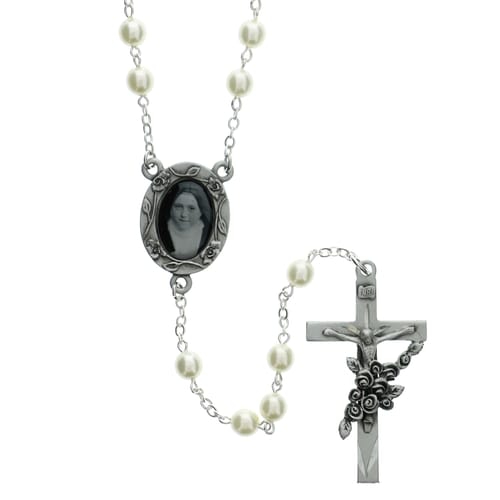 6MM Pearl St. Therese Rosary