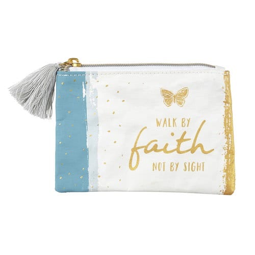 Walk By Faith Rosary Keepsake Pouch