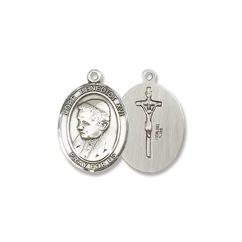 Sterling Silver Pope Benedict XVI Pendant w/ Chain