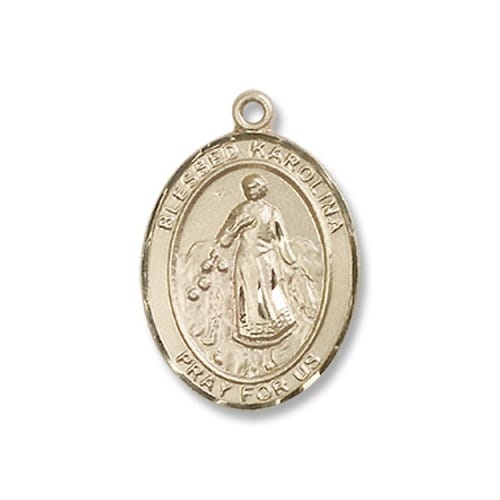 14kt Gold Filled Blessed Karolina Kozkowna Pendant w/ Chain