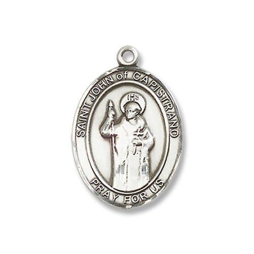 Sterling Silver St. John of Capistrano Pendant w/ Chain