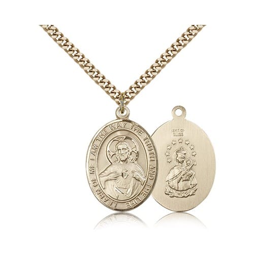 Gold Filled Scapular Pendant w/ chain