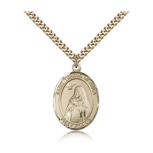 Gold Filled St. Teresa of Avila Pendant w/ chain