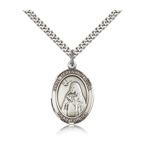 Sterling Silver St. Teresa of Avila Pendant w/ chain