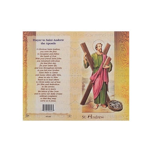 St. Andrew (Apostle) - Mini Lives of the Saints Folded Prayer Card