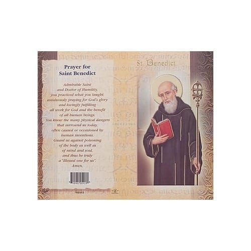 St. Benedict - Mini Lives of the Saints Folded Prayer Card