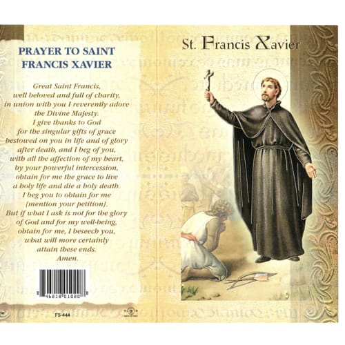 St. Francis Xavier - Mini Lives of the Saints Folded Prayer Card