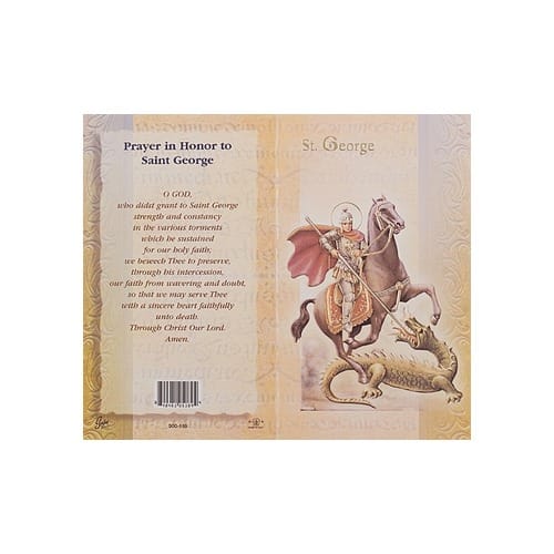 St. George - Mini Lives of the Saints Folded Prayer Card