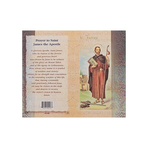 St. James (Apostle) - Mini Lives of the Saints Folded Prayer Card