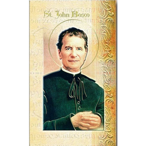 St. John Bosco - Mini Lives of the Saints Folded Prayer Card