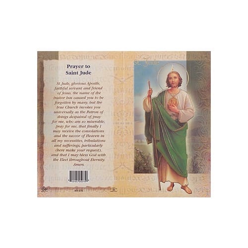 St. Jude - Mini Lives of the Saints Folded Prayer Card