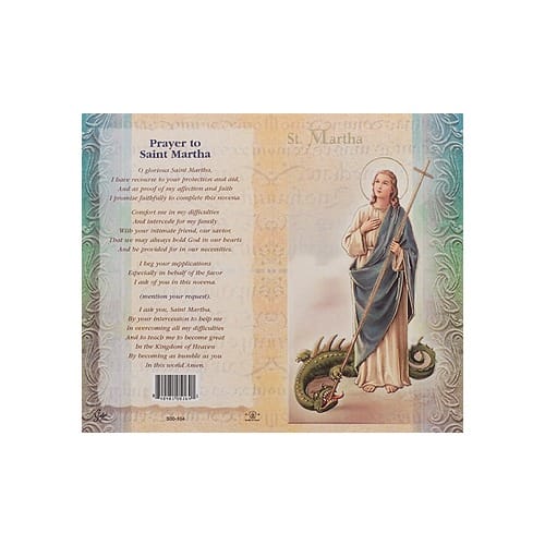 St. Martha - Mini Lives of the Saints Folded Prayer Card