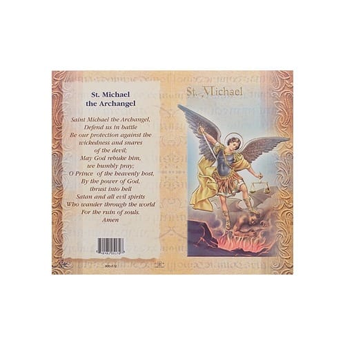 St. Michael - Mini Lives of the Saints Folded Prayer Card