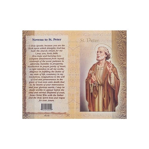 St. Peter - Mini Lives of the Saints Folded Prayer Card