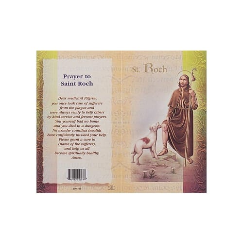 St. Roch - Mini Lives of the Saints Folded Prayer Card