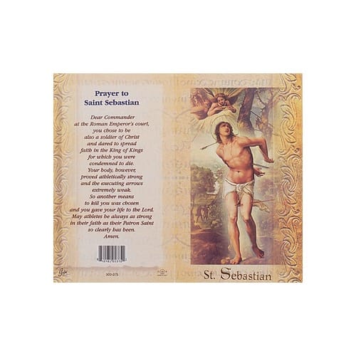 St. Sebastian - Mini Lives of the Saints Folded Prayer Card