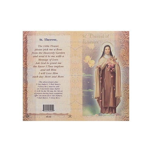 St. Therese of Lisieux - Mini Lives of the Saints Folded Prayer...