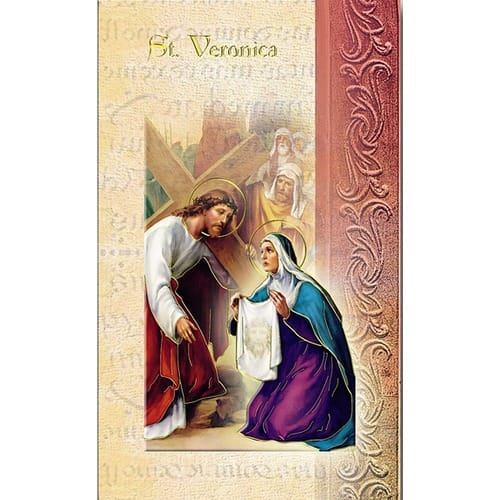 St. Veronica - Mini Lives of the Saints Folded Prayer Card