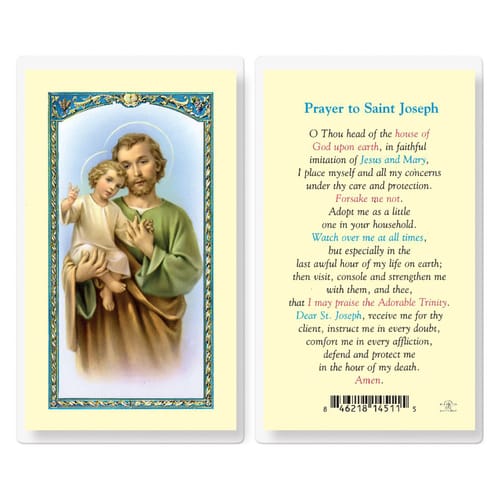 Prayer to St. Joseph - Prayer Card