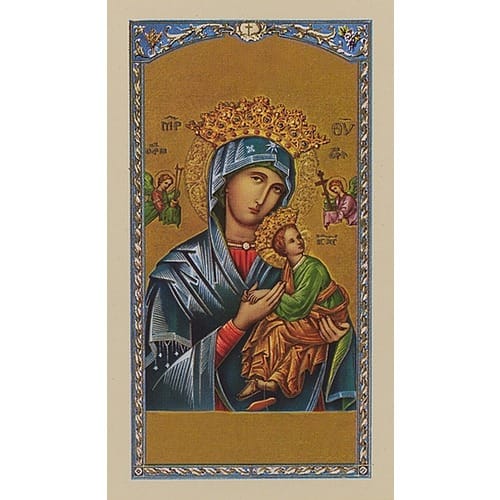 Prayer to Mary, Mother of Perpetual Help - Prayer Card