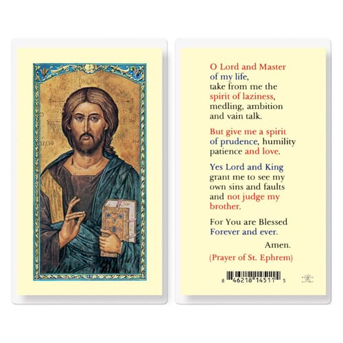 Prayer of St. Ephrem - Prayer Card
