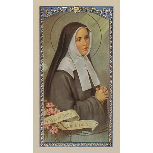 St. Bernadette - Prayer Card