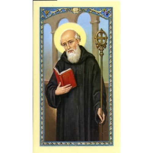 St. Benedict Laminated Prayer Card