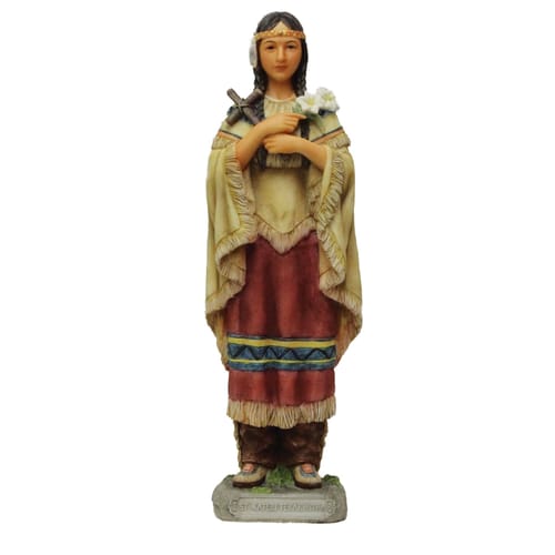 St. Kateri Tekakwitha Statue - 8 inch