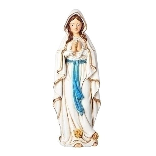 Our Lady of Lourdes Color Figurine