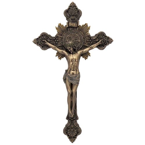 St. Benedict Crucifix Bronzed 7&quot;