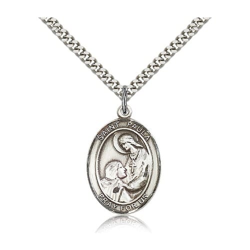 Sterling Silver St. Paula Pendant w/ chain