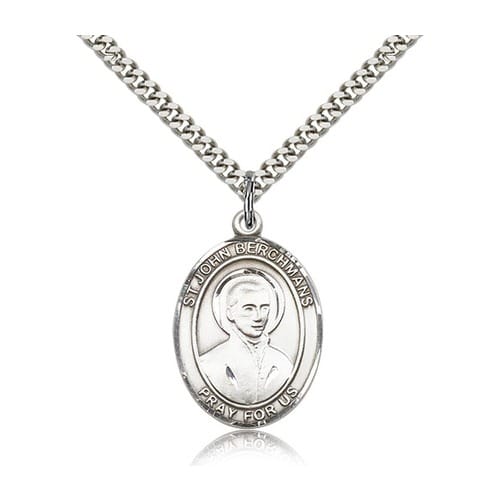 Sterling Silver St. John Berchmans Pendant w/ chain