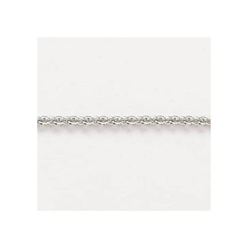 20 Inch Medium Cable Sterling Silver Chain