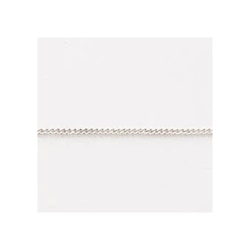Children's 14 Inch Curb Sterling Silver Chain