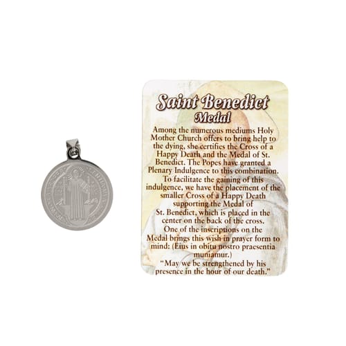 Enameled St. Benedict Medal w/Pouch