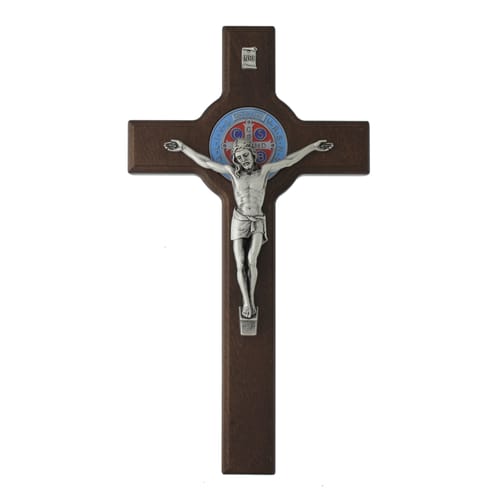 St. Benedict Dark Wood Cross, 13&quot;