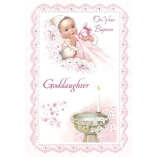 Baptism Greeting Card - Goddaughter