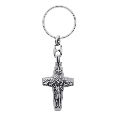 Good Shepherd Cross Keychain