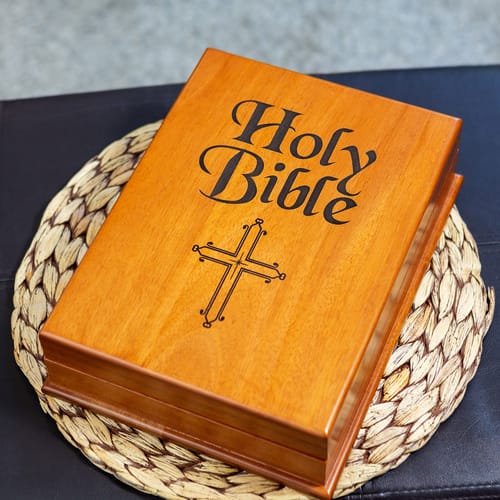 Mahogany Bible Box