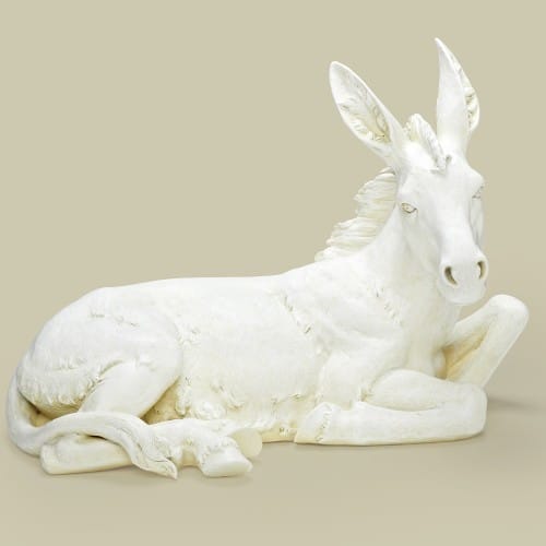 Ivory Donkey Figure - 39&quot; Scale