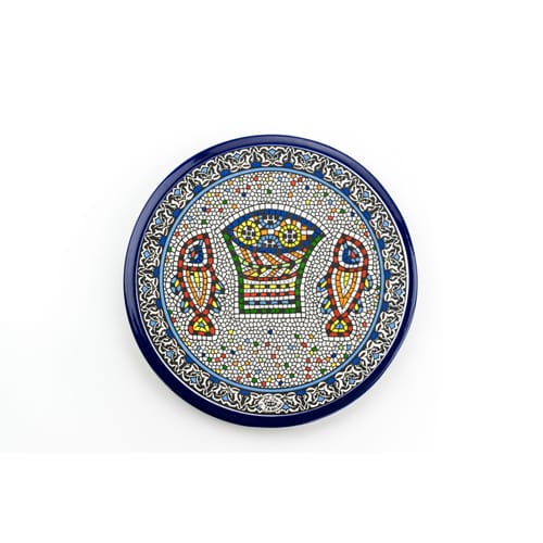 Ceramic Plate Loaves &amp; Fishes Miracle