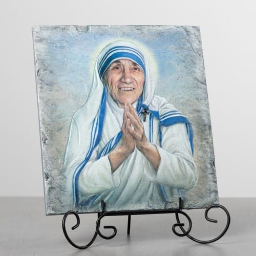 Saint Teresa Calcutta Tile Art Plaque